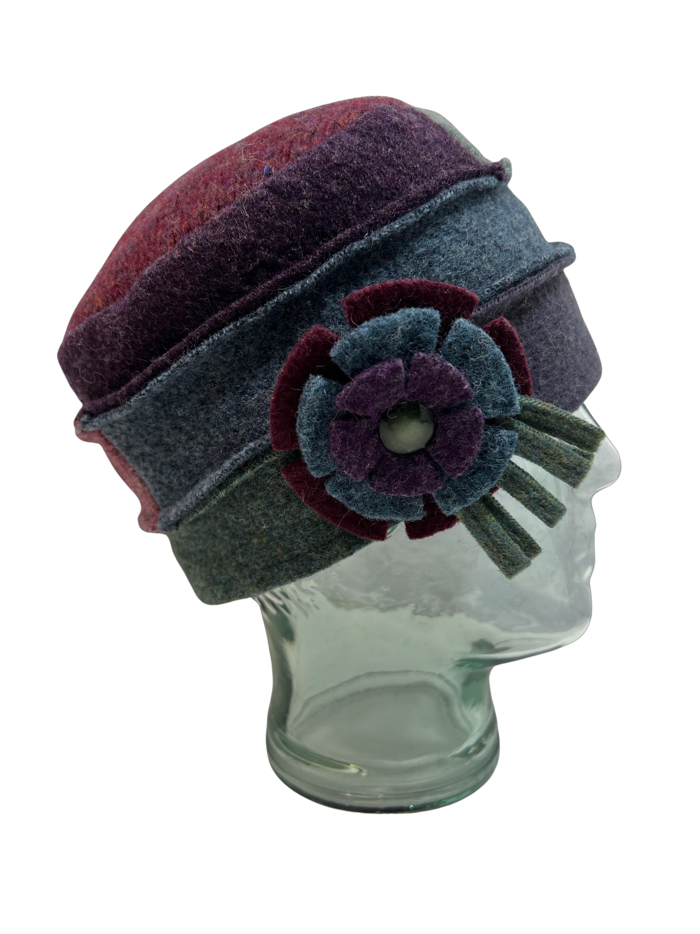 One of a kind Cloche Hat 115