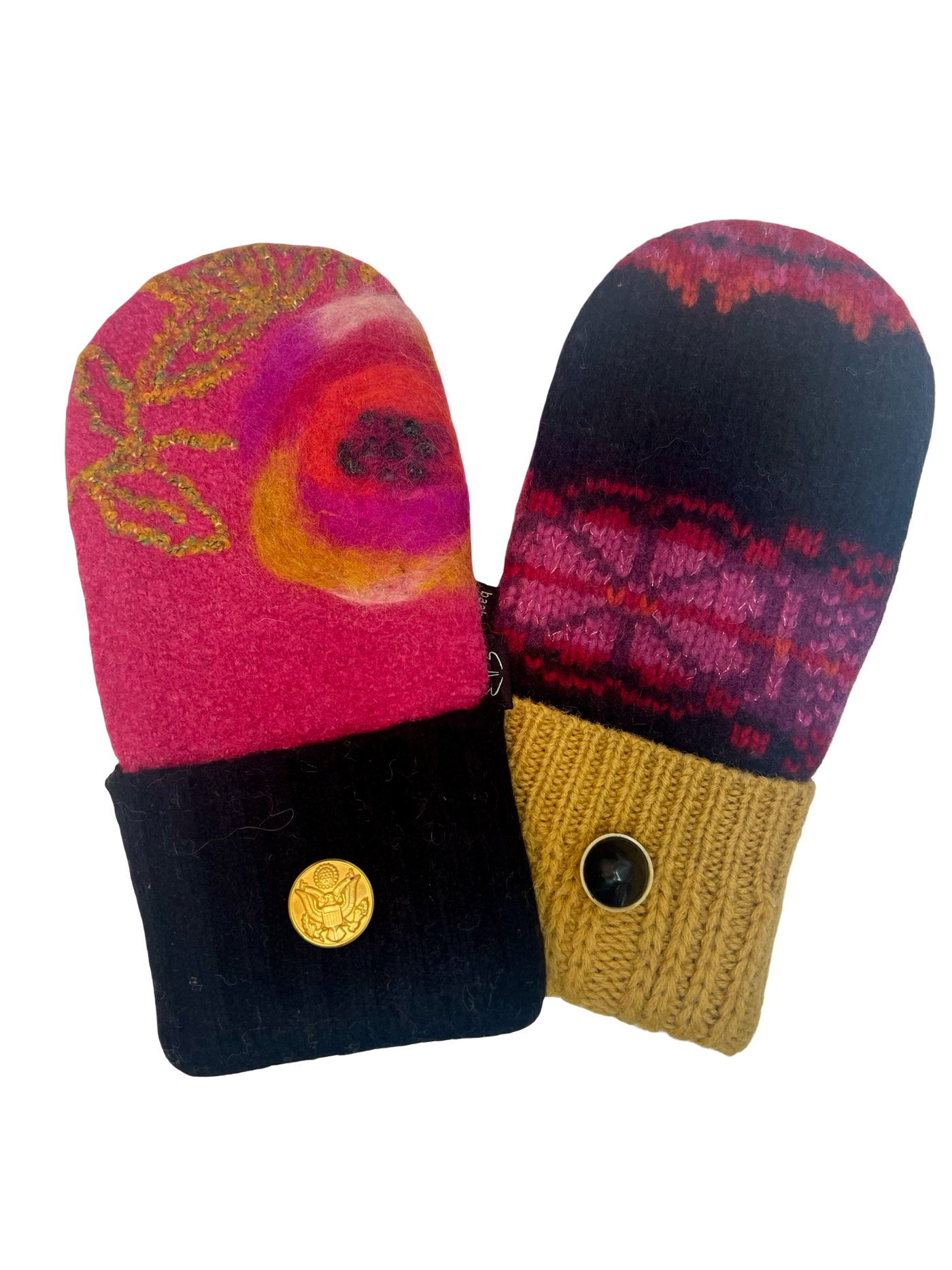 One of a Kind Sweater Mittens 634