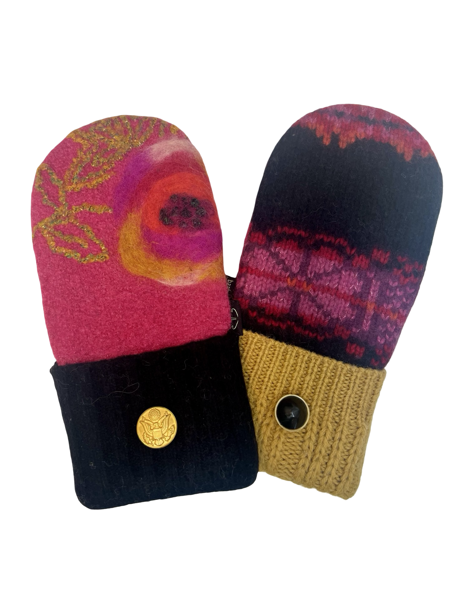 One of a Kind Sweater Mittens 634