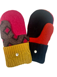 One of a Kind Sweater Mittens 634