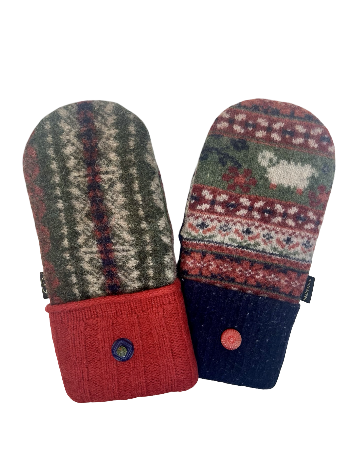 One of a Kind Sweater Mittens 638