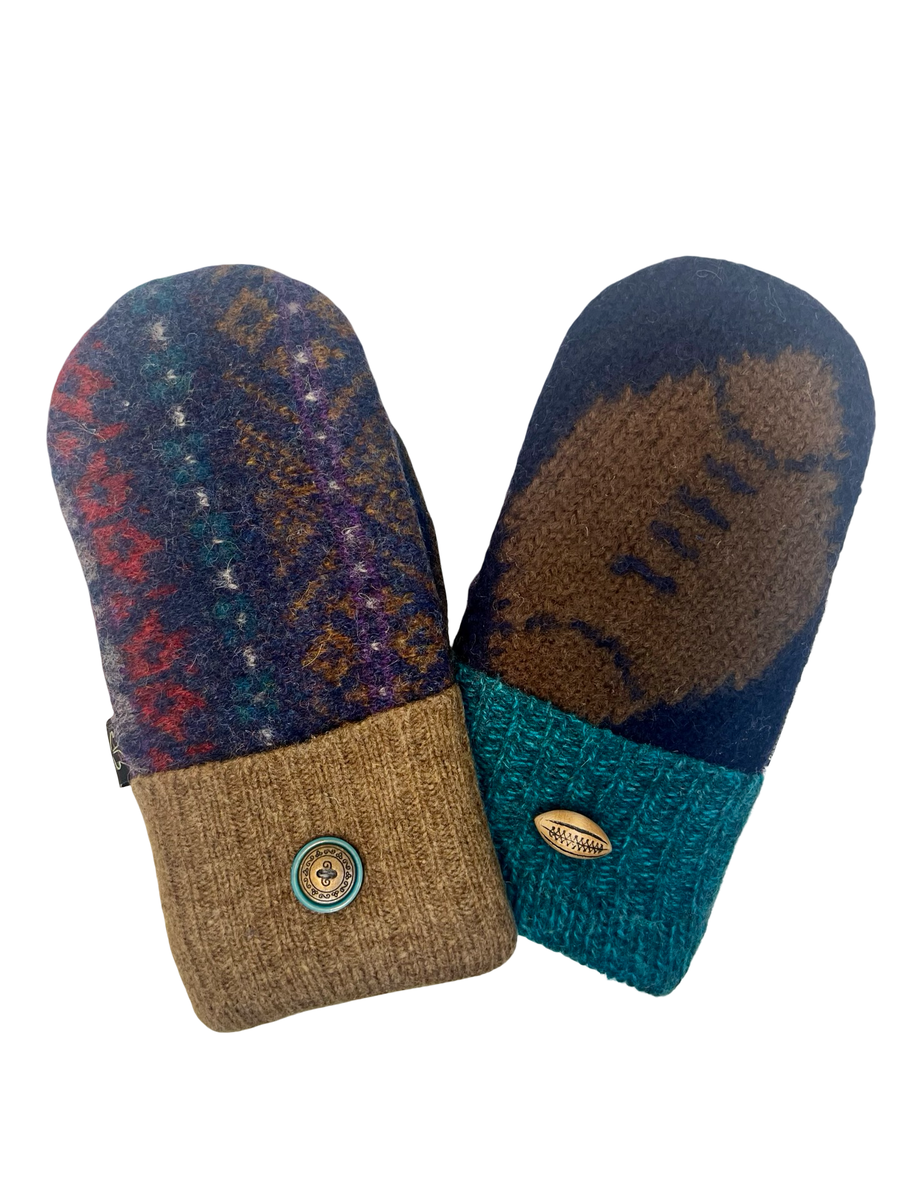 One of a Kind Sweater Mittens 639