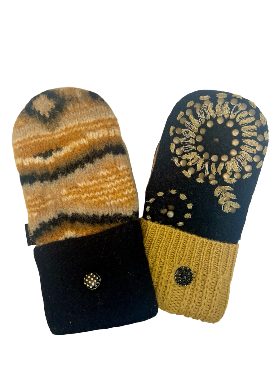 One of a Kind Sweater Mittens 643