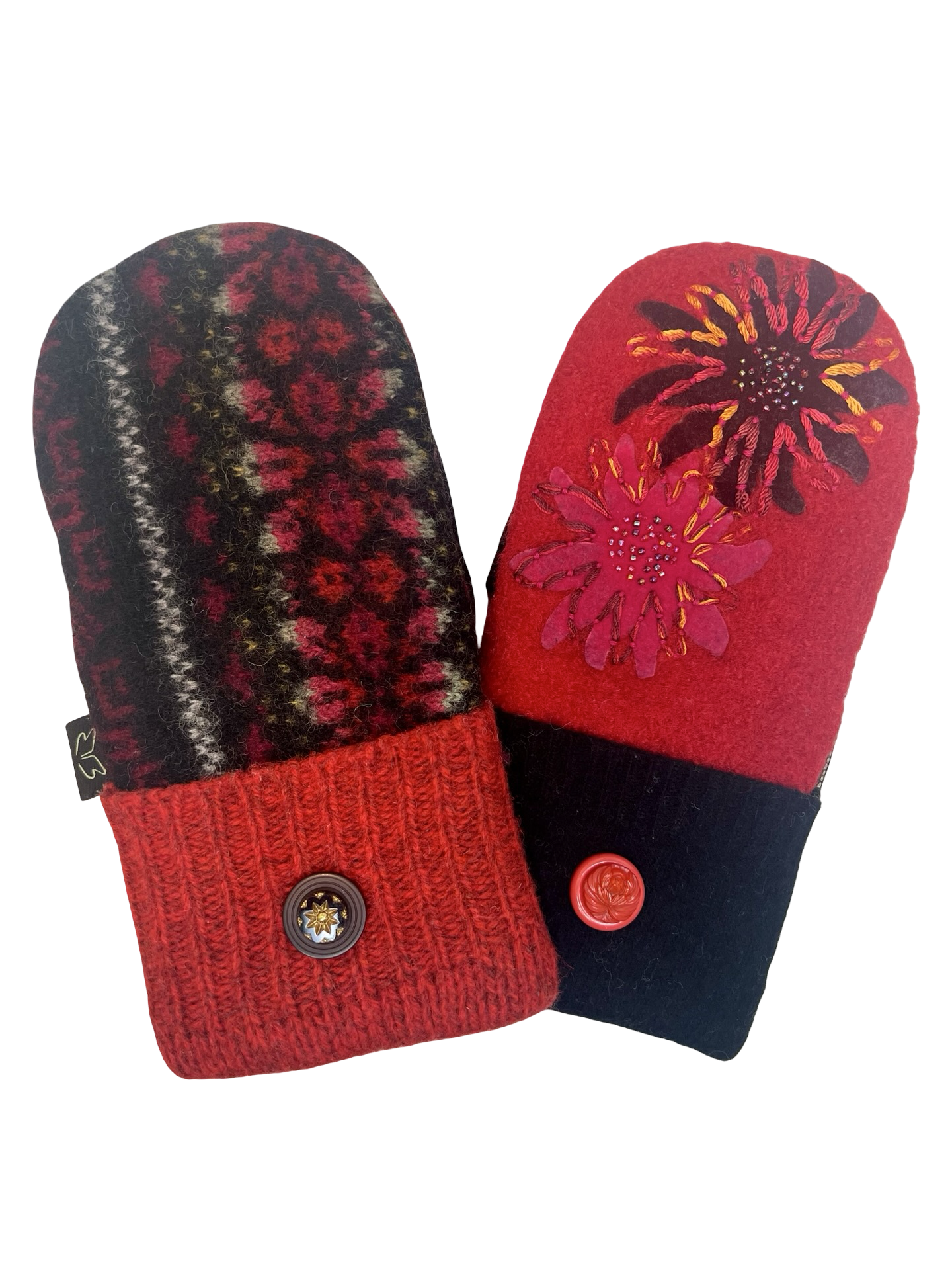 One of a Kind Sweater Mittens 646