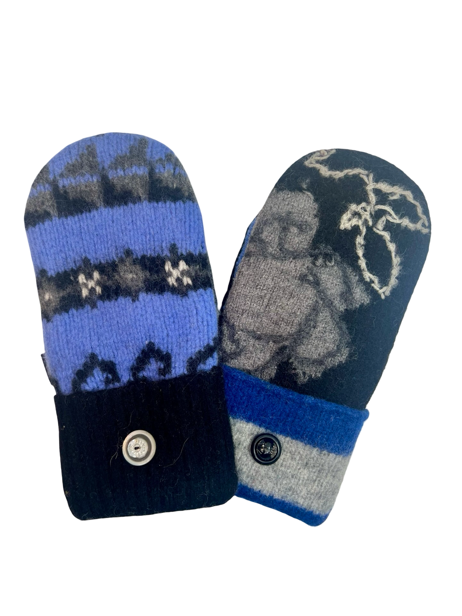 One of a Kind Sweater Mittens 653