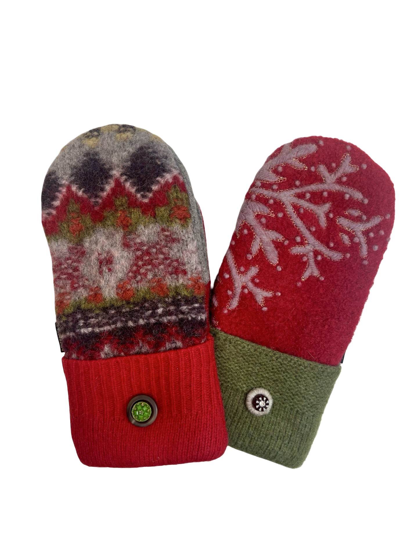 One of a Kind Sweater Mittens 654