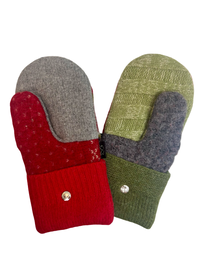 One of a Kind Sweater Mittens 654