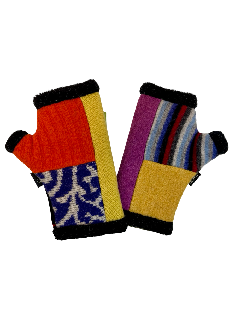 One of a Kind Arctic Fingerless Gloves 372