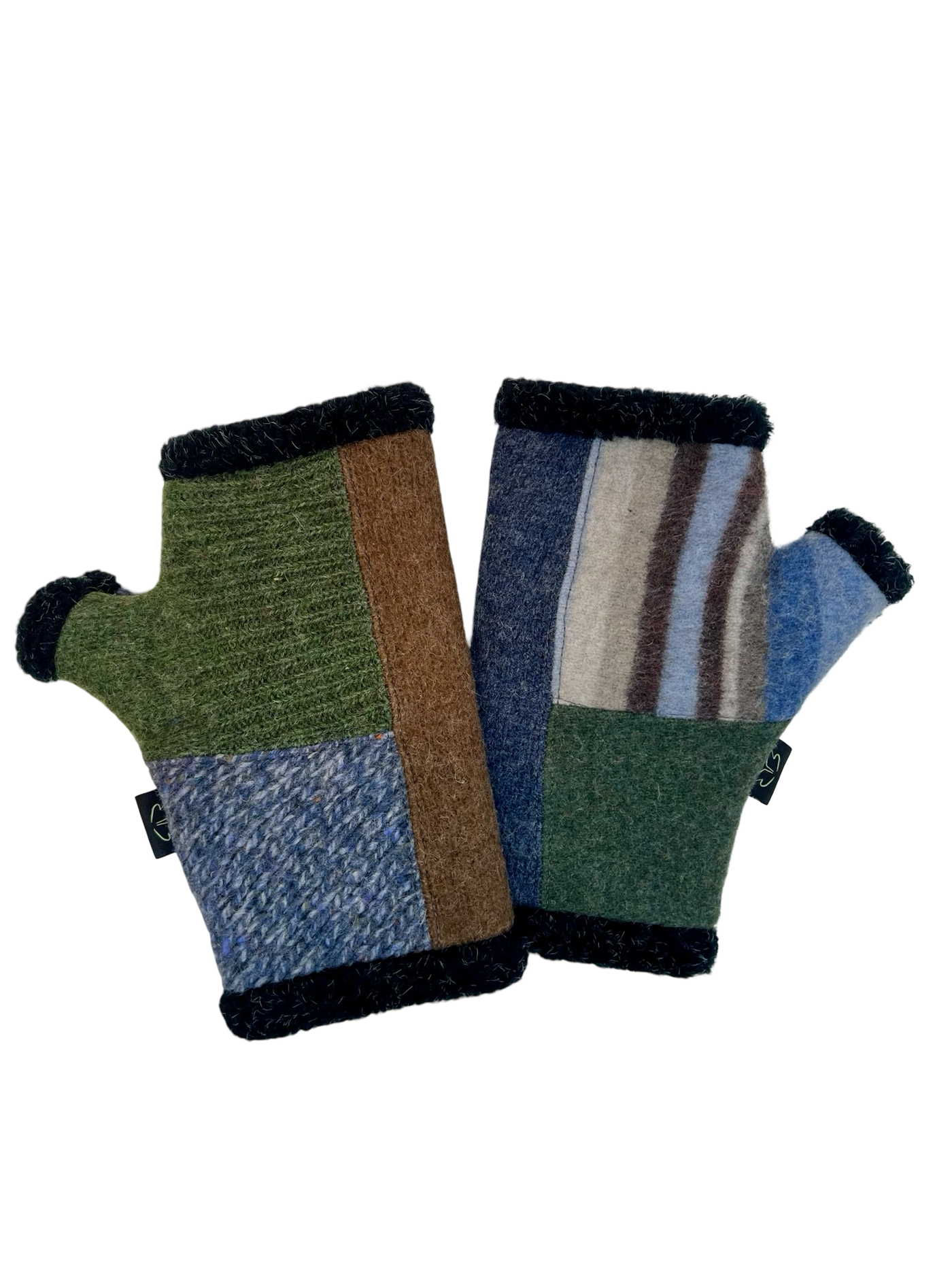 One of a Kind Arctic Fingerless Gloves 376