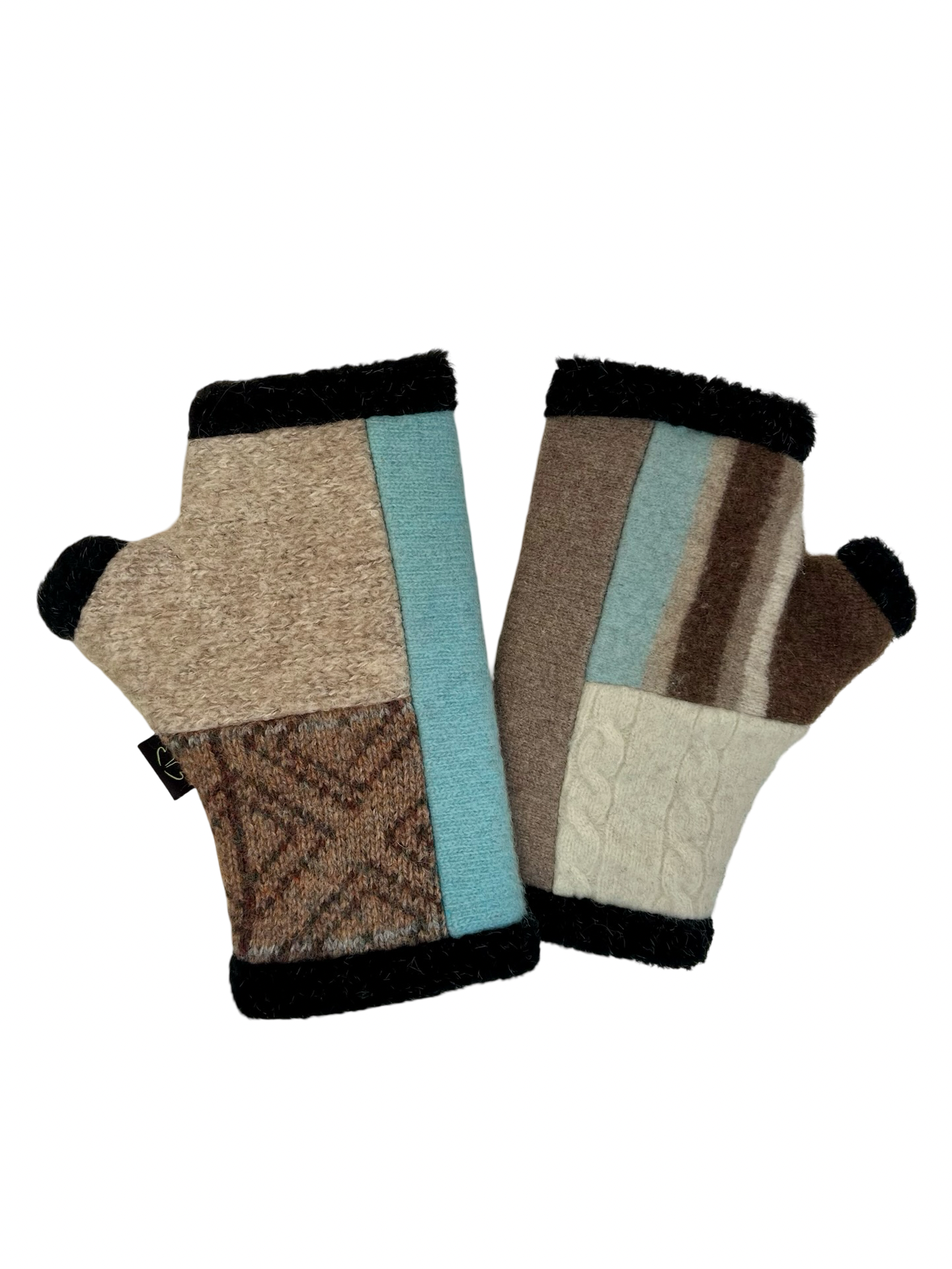 One of a Kind Arctic Fingerless Gloves 383