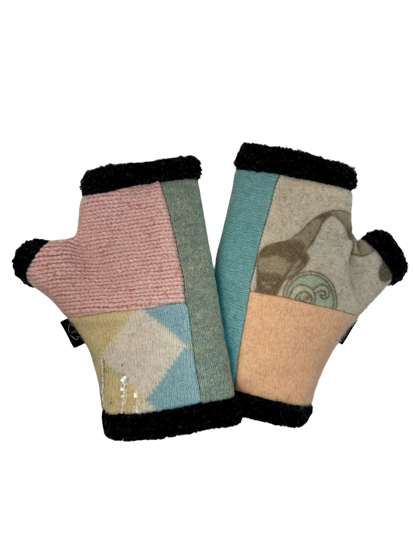 One of a Kind Arctic Fingerless Gloves 401