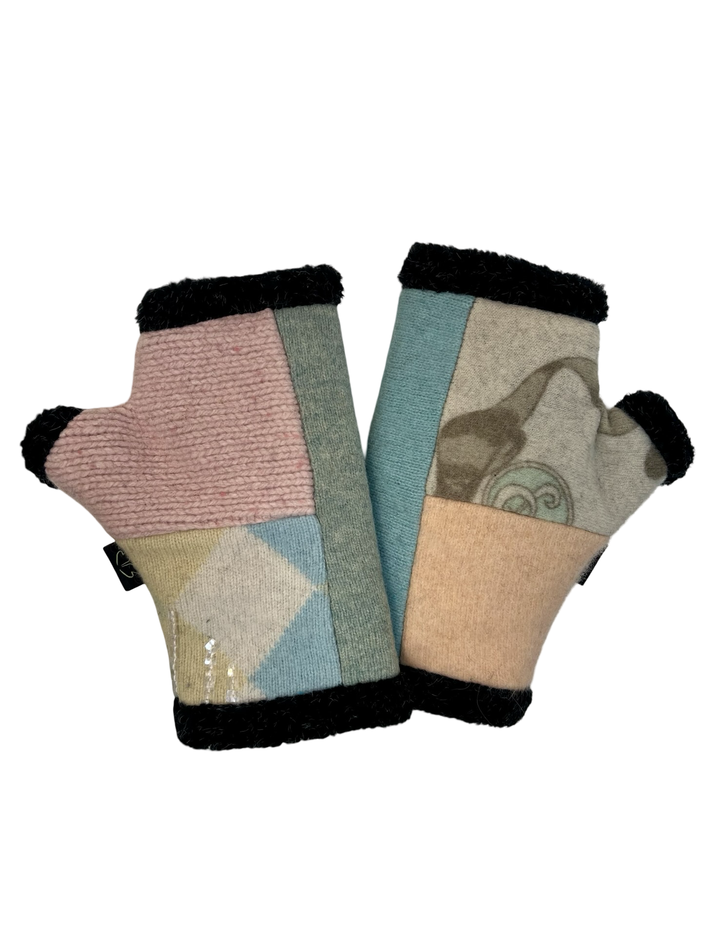 One of a Kind Arctic Fingerless Gloves 401