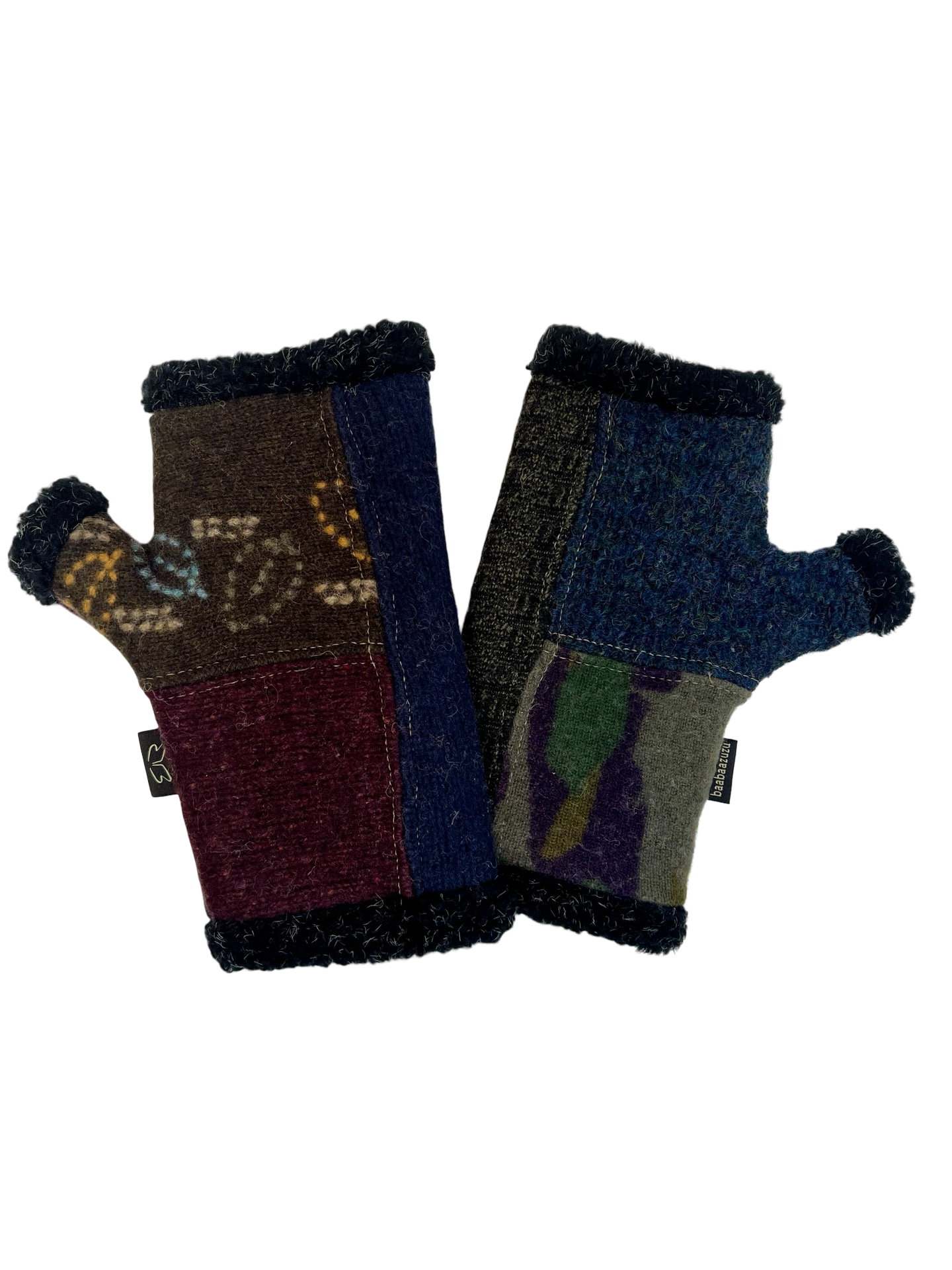 One of a Kind Arctic Fingerless Gloves 392