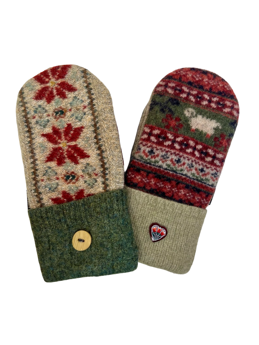 One of a Kind Sweater Mittens 572