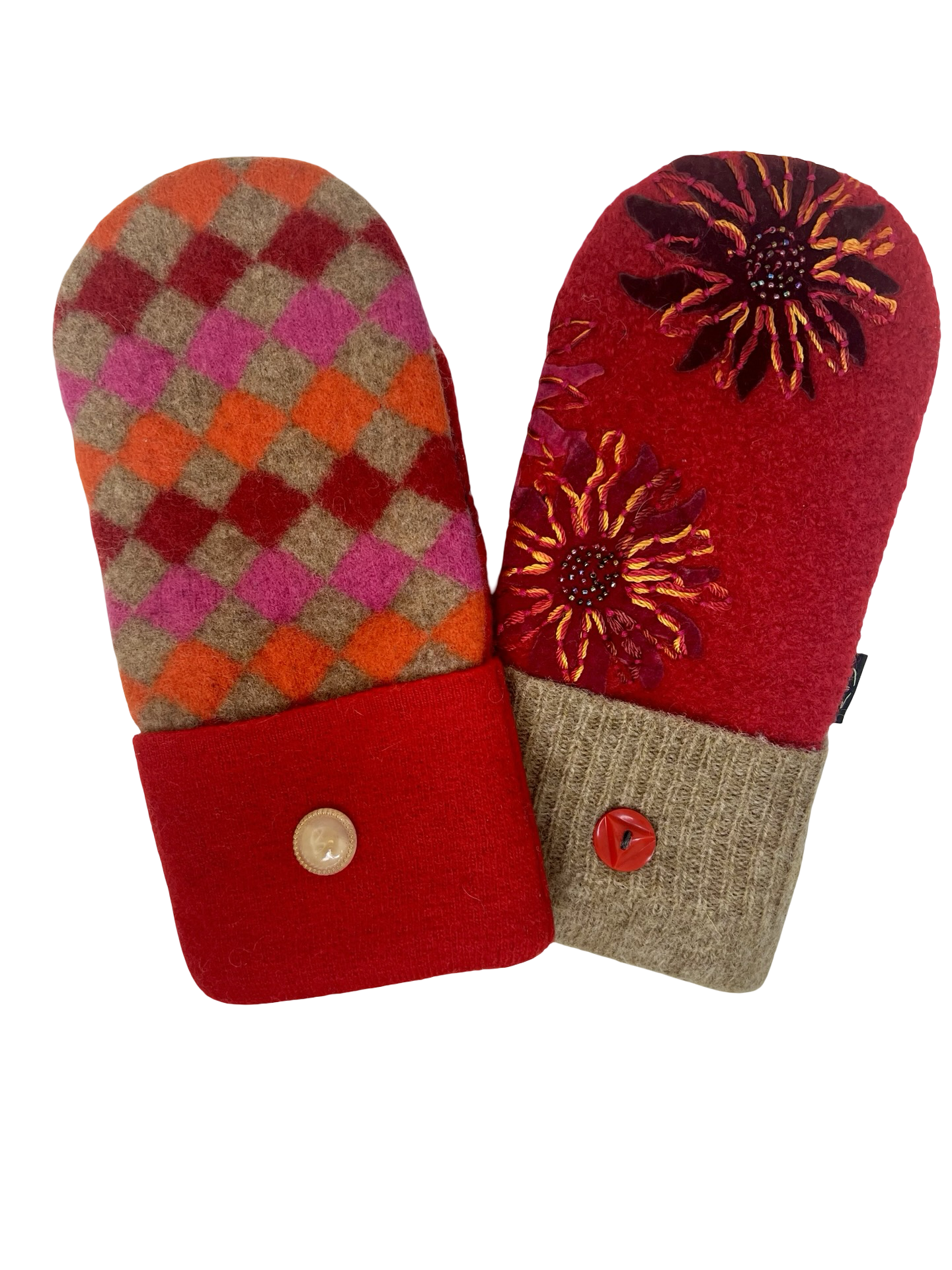 One of a Kind Sweater Mittens 522