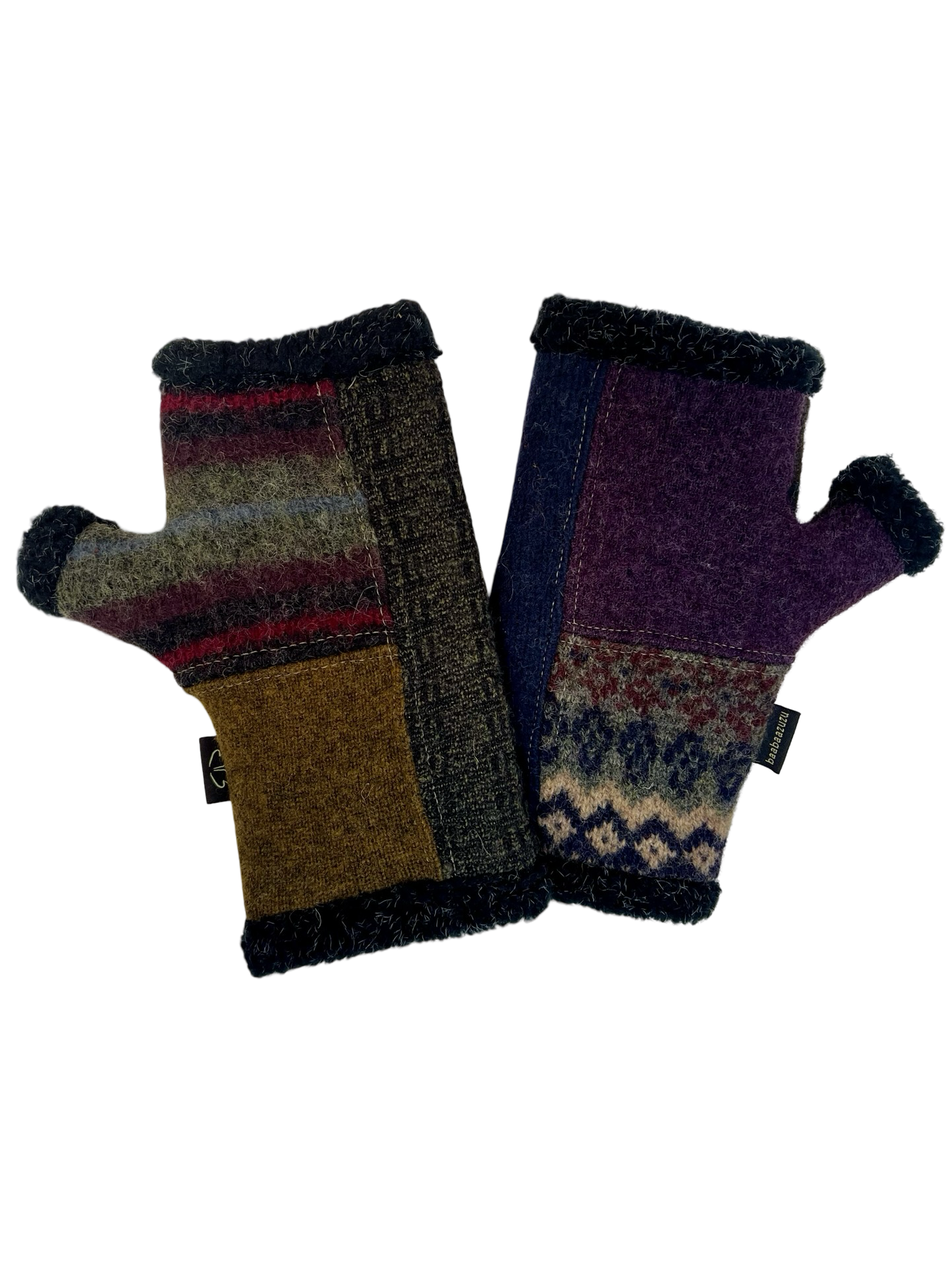 One of a Kind Arctic Fingerless Gloves 392