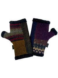 One of a Kind Arctic Fingerless Gloves 392