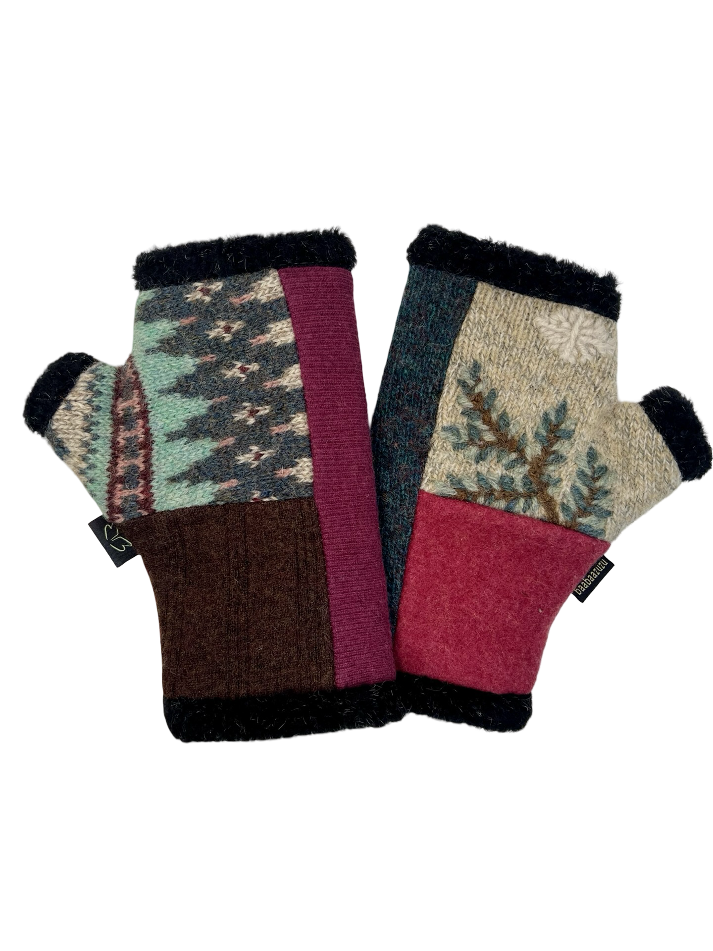 One of a Kind Arctic Fingerless Gloves 402