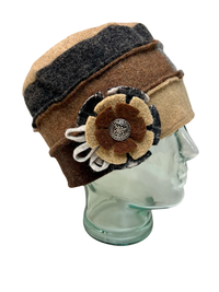 One of a kind Cloche Hat 131