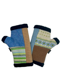 One of a Kind Arctic Fingerless Gloves 355