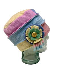 One of a kind Cloche Hat 130