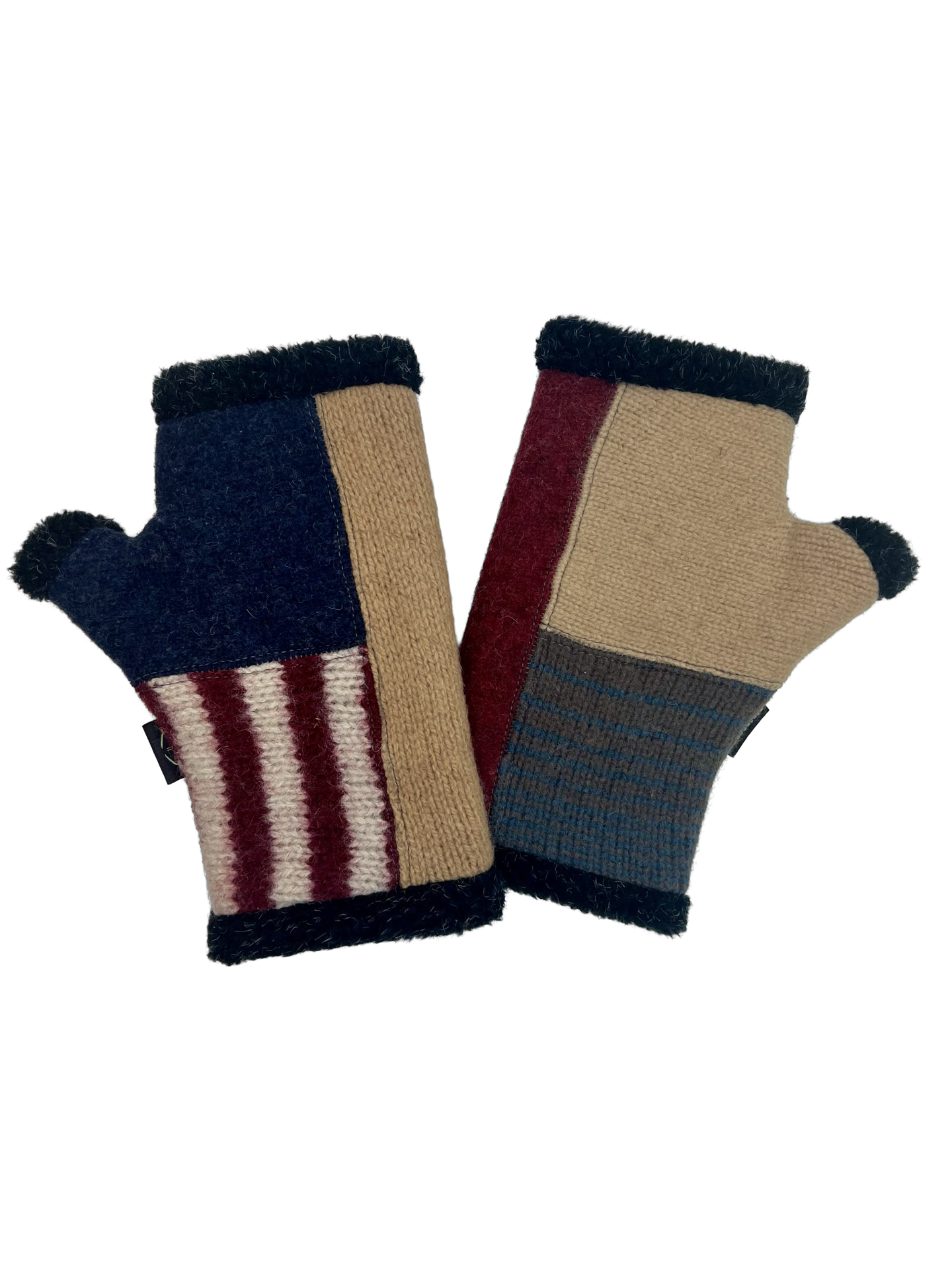 One of a Kind Arctic Fingerless Gloves 356