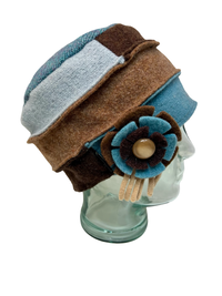 One of a kind Cloche Hat 129