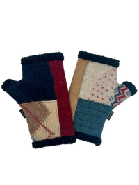 One of a Kind Arctic Fingerless Gloves 356