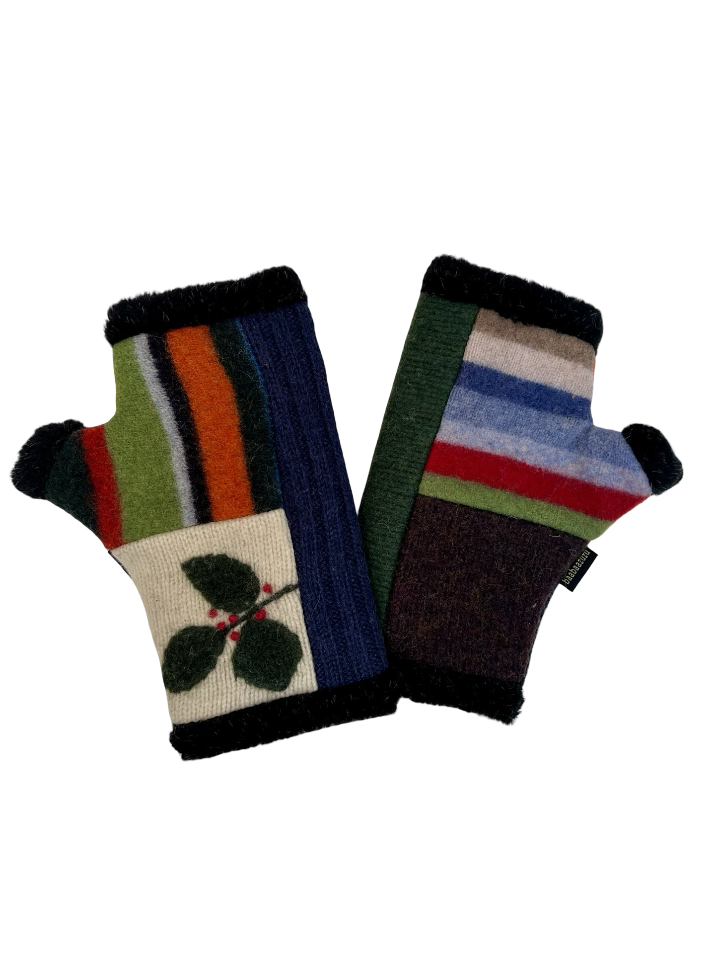 One of a Kind Arctic Fingerless Gloves 368