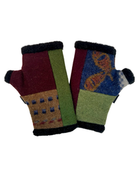One of a Kind Arctic Fingerless Gloves 393
