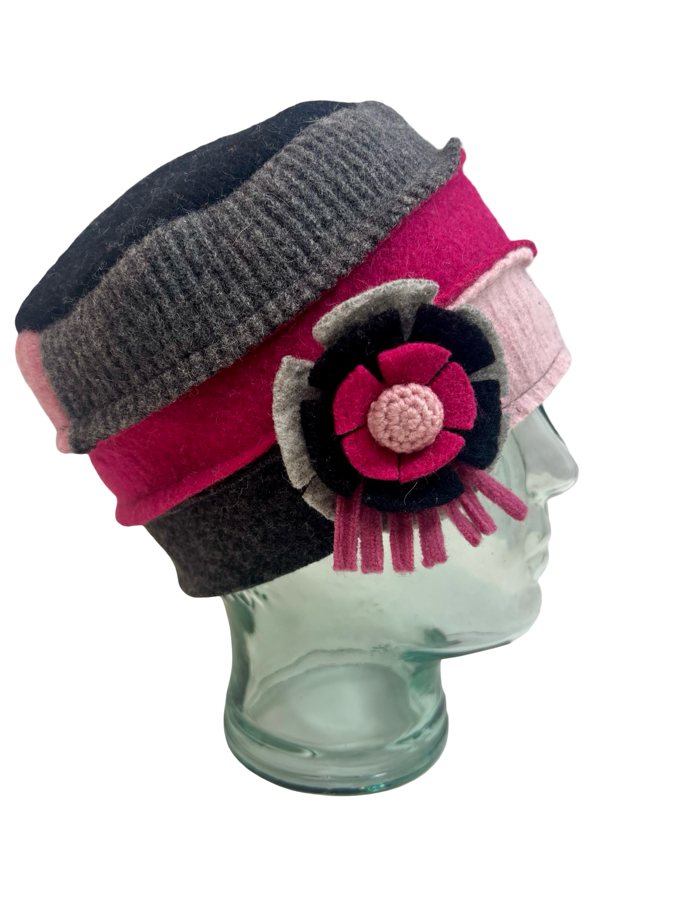 One of a kind Cloche Hat 143