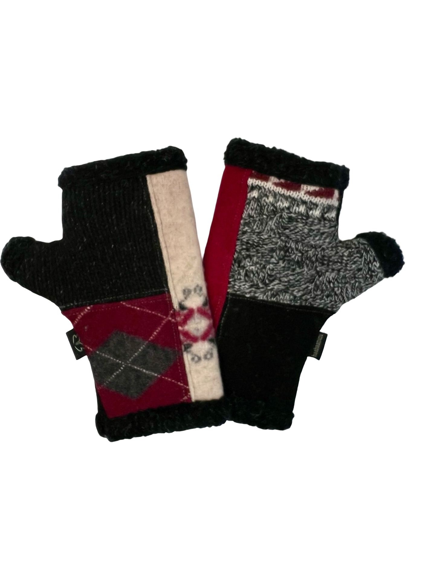 One of a Kind Arctic Fingerless Gloves 387