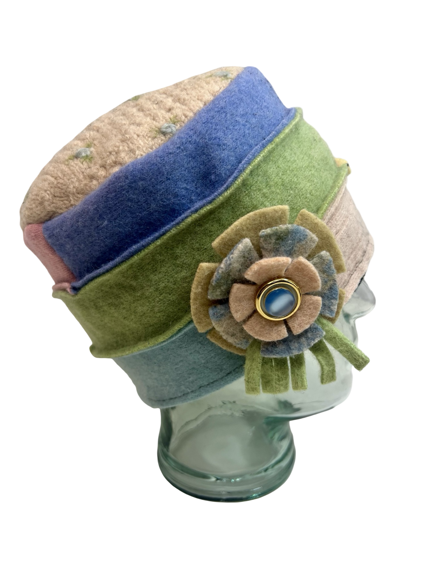 One of a kind Cloche Hat 141