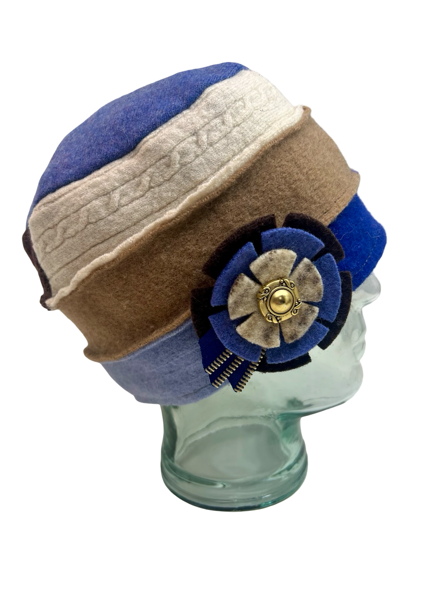 One of a kind Cloche Hat 140