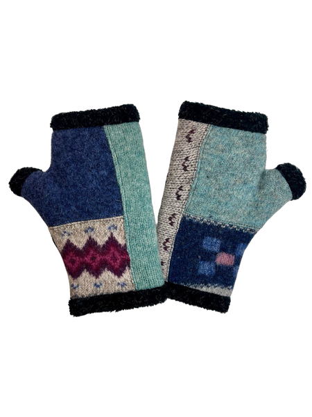 One of a Kind Arctic Fingerless Gloves 294