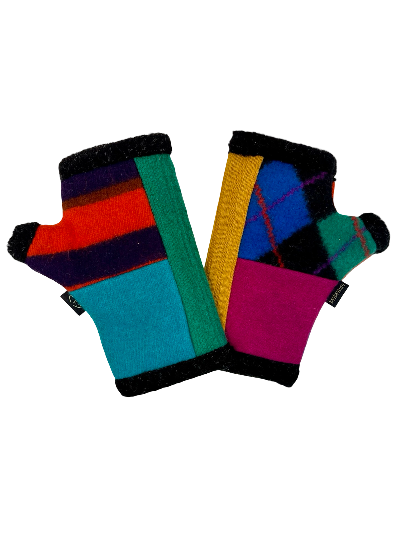 One of a Kind Arctic Fingerless Gloves 374