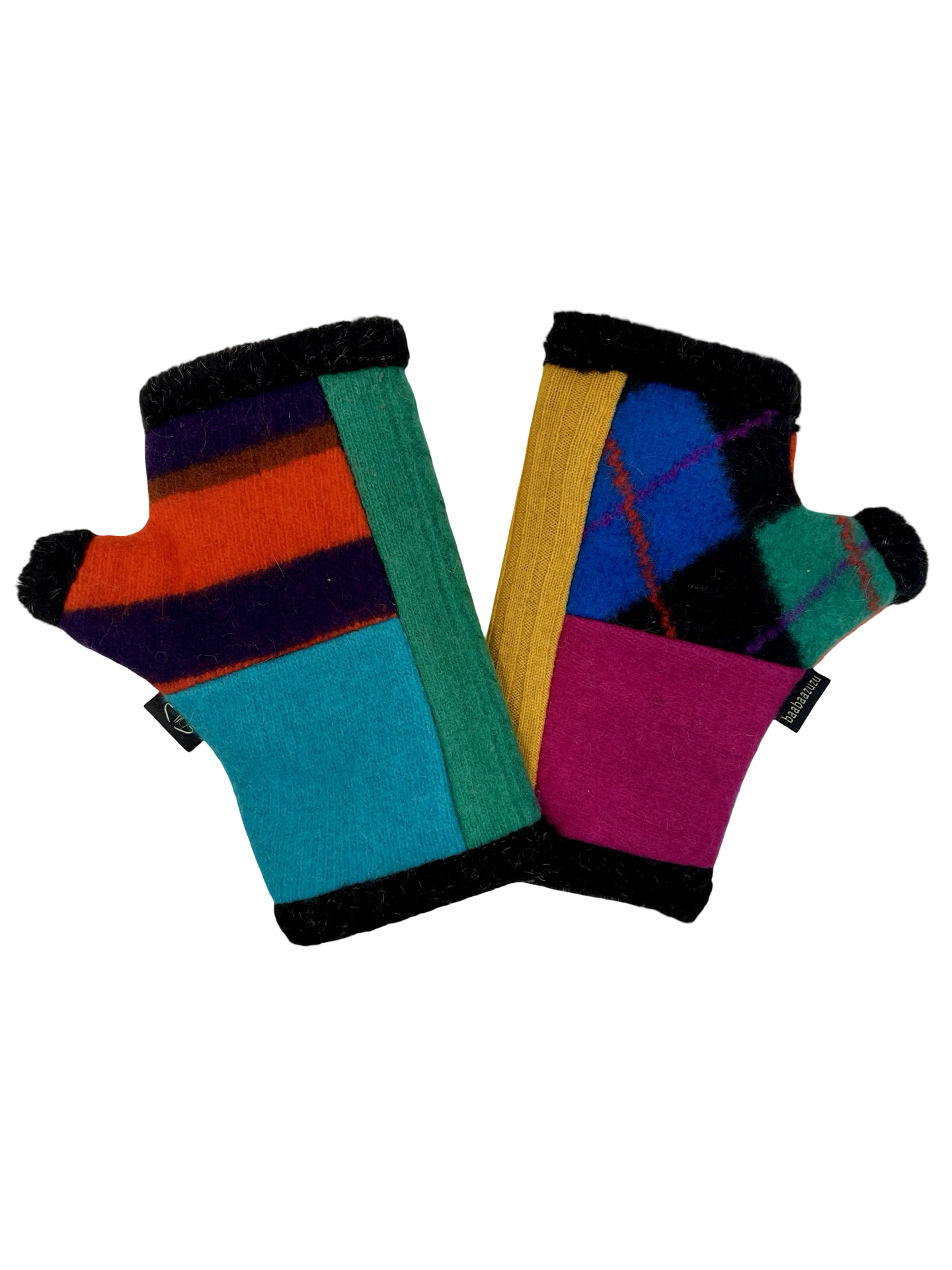 One of a Kind Arctic Fingerless Gloves 374