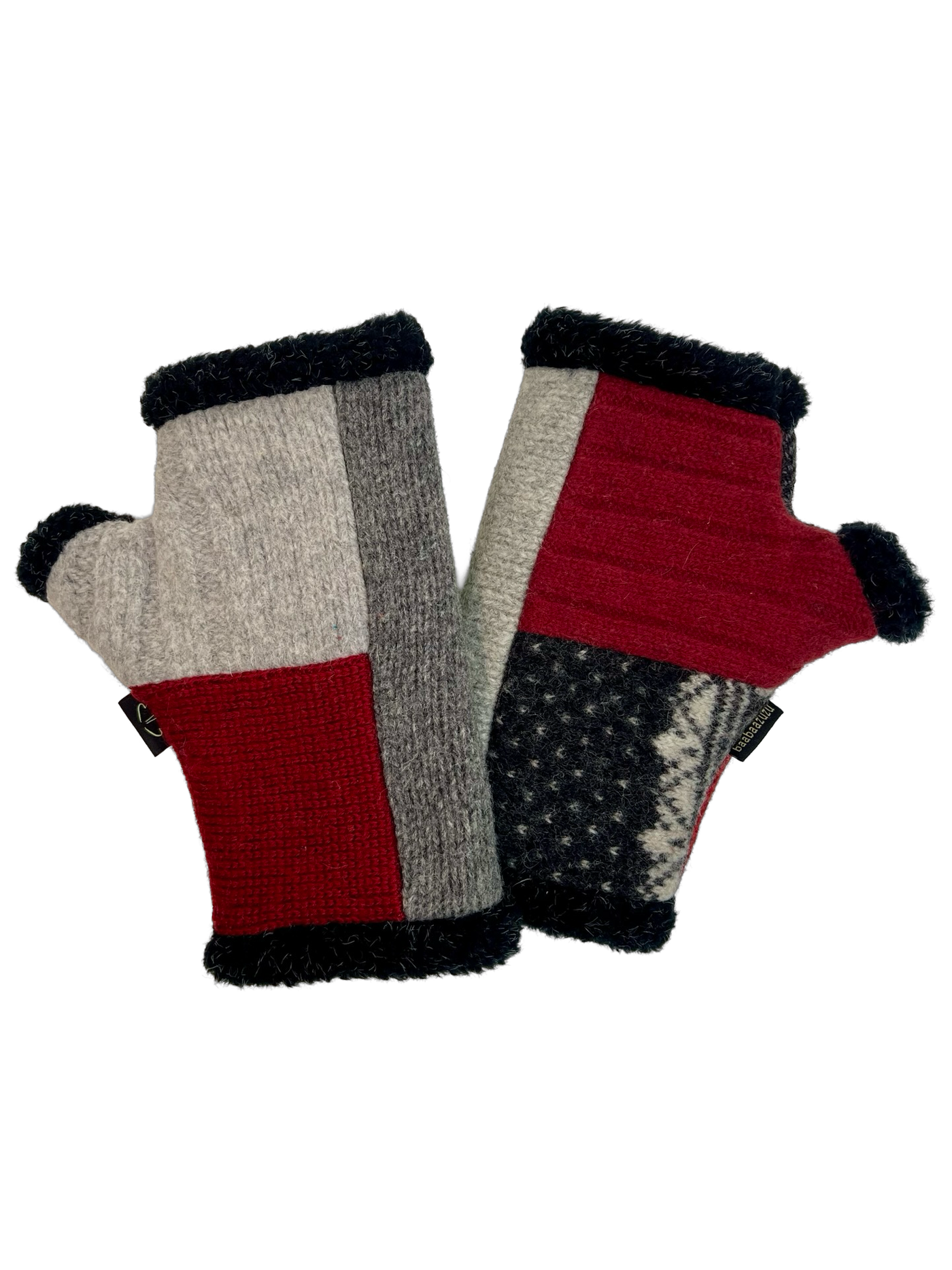 One of a Kind Arctic Fingerless Gloves 360