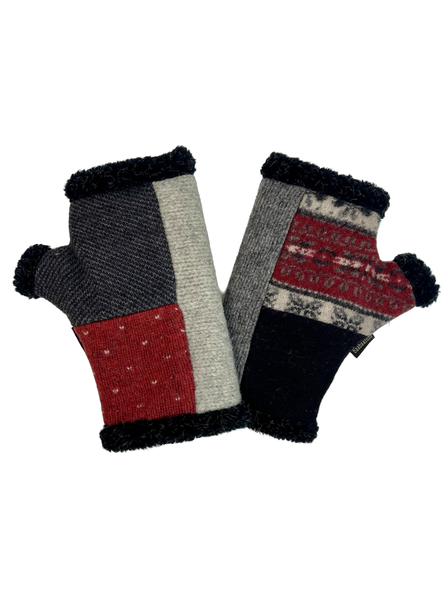 One of a Kind Arctic Fingerless Gloves 360