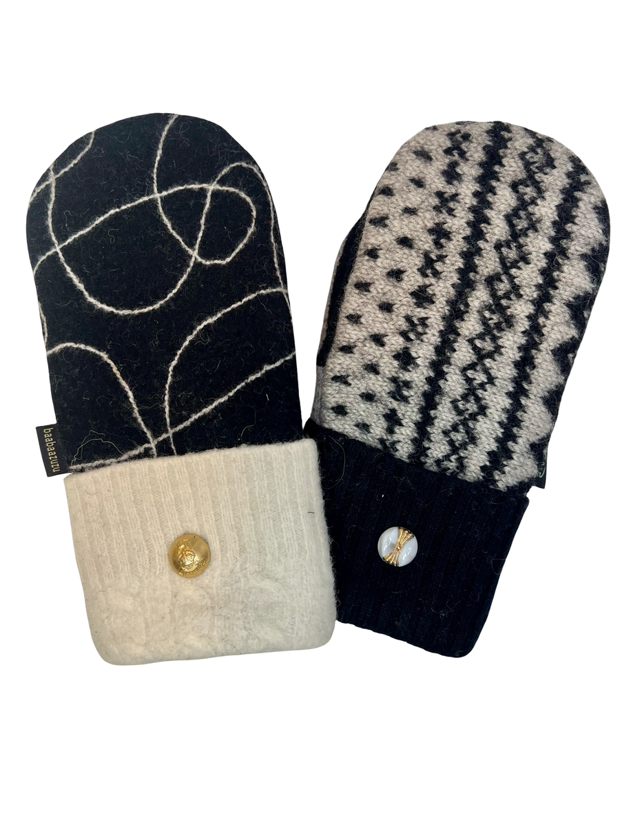 One of a Kind Sweater Mittens 537