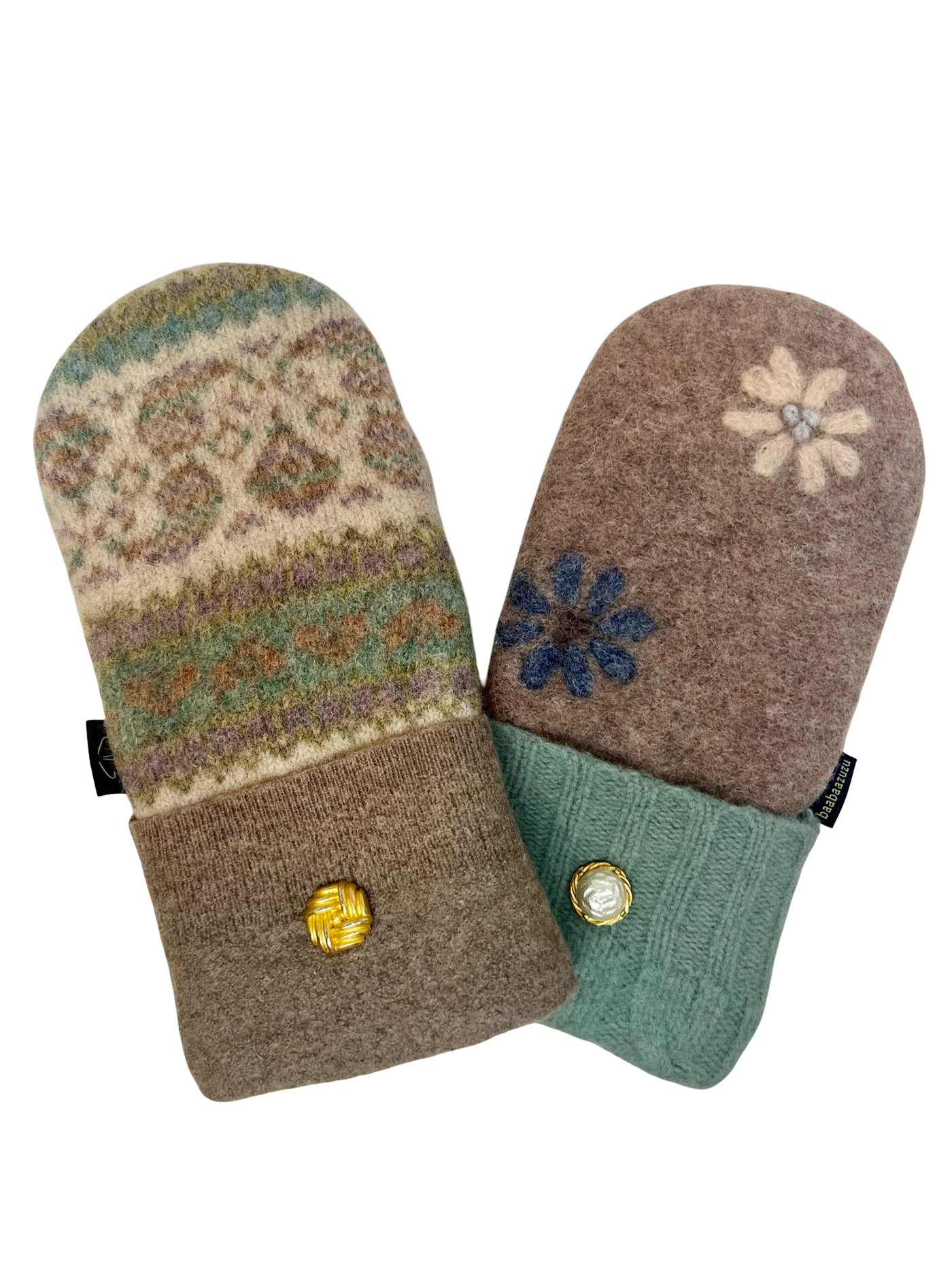 One of a Kind Sweater Mittens 524
