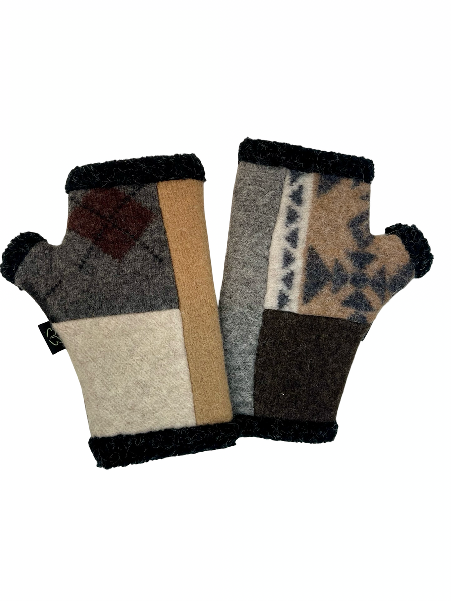 One of a Kind Arctic Fingerless Gloves 373