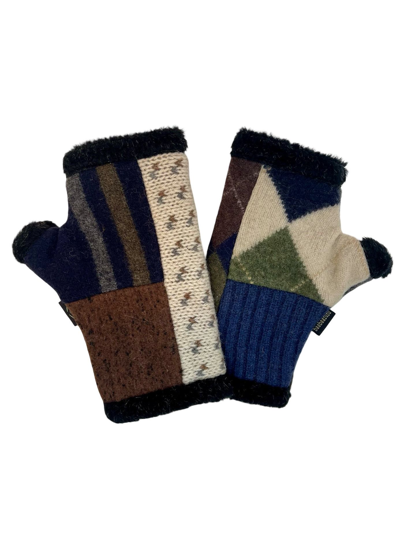 One of a Kind Arctic Fingerless Gloves 389