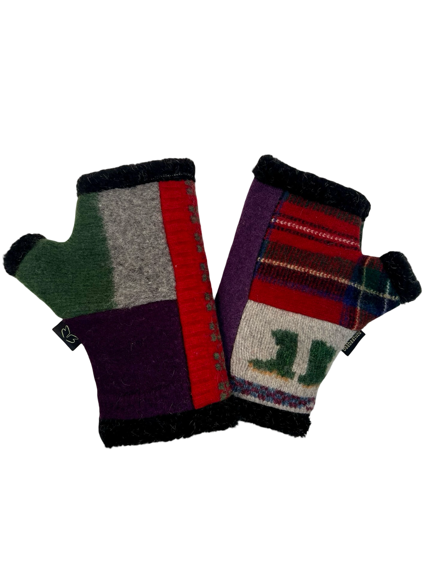 One of a Kind Arctic Fingerless Gloves 398