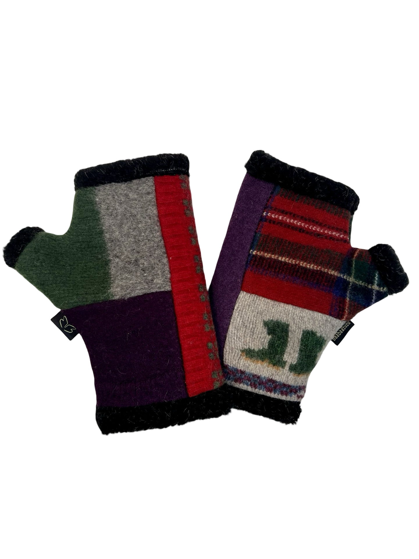 One of a Kind Arctic Fingerless Gloves 398