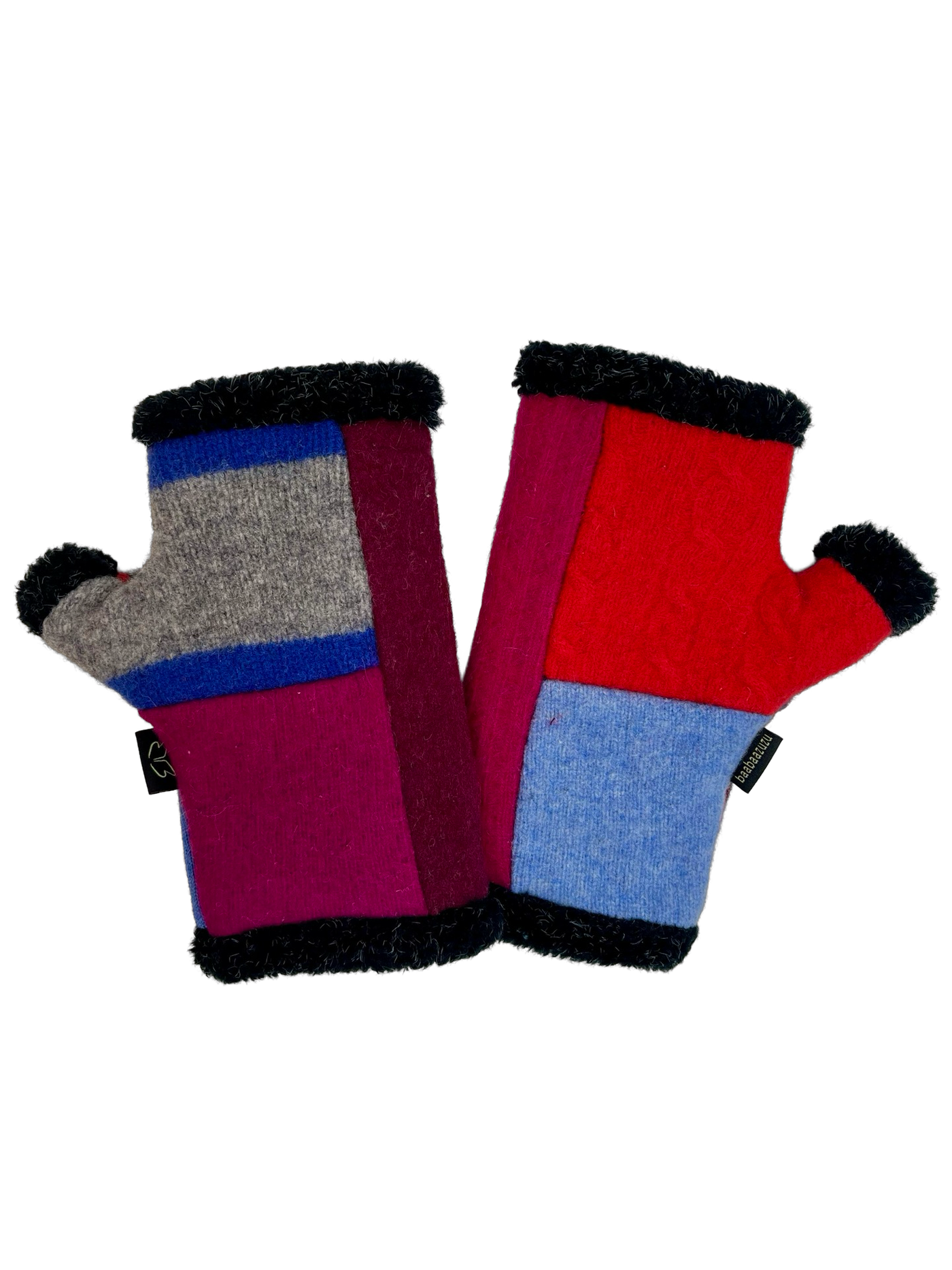 One of a Kind Arctic Fingerless Gloves 332