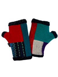 One of a Kind Arctic Fingerless Gloves 385
