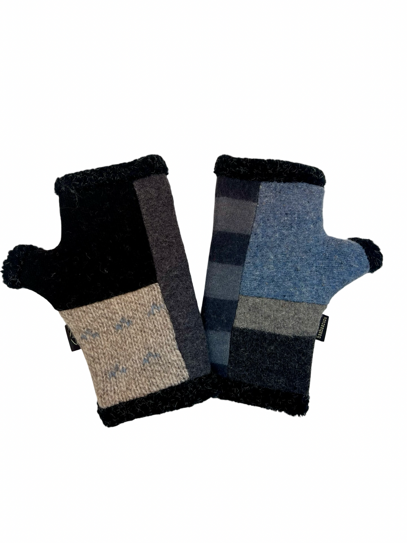 One of a Kind Arctic Fingerless Gloves 378