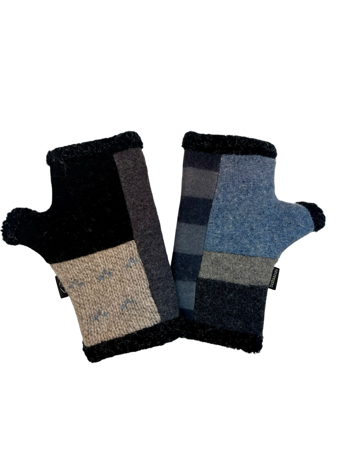 One of a Kind Arctic Fingerless Gloves 378