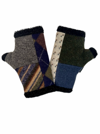 One of a Kind Arctic Fingerless Gloves 389